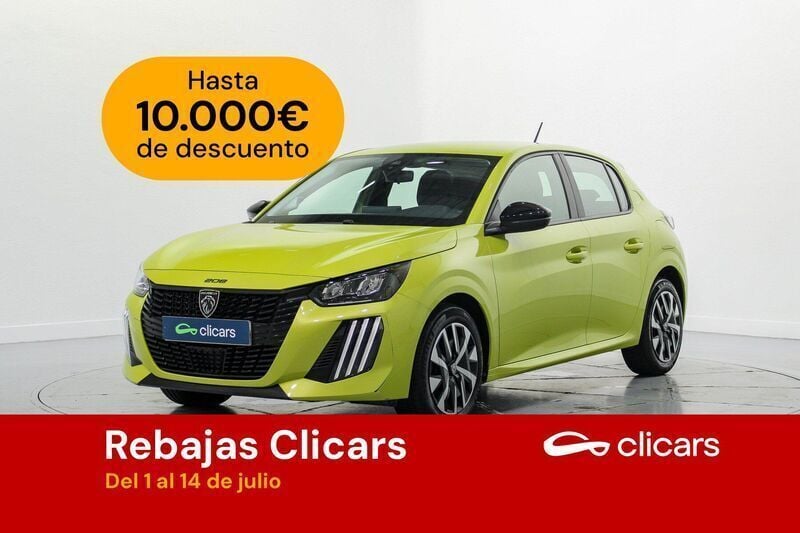 Amarillo Usado 2024 Peugeot 208 Active Utilitario | 14.990 € (Precio justo) - Imagen 1/4