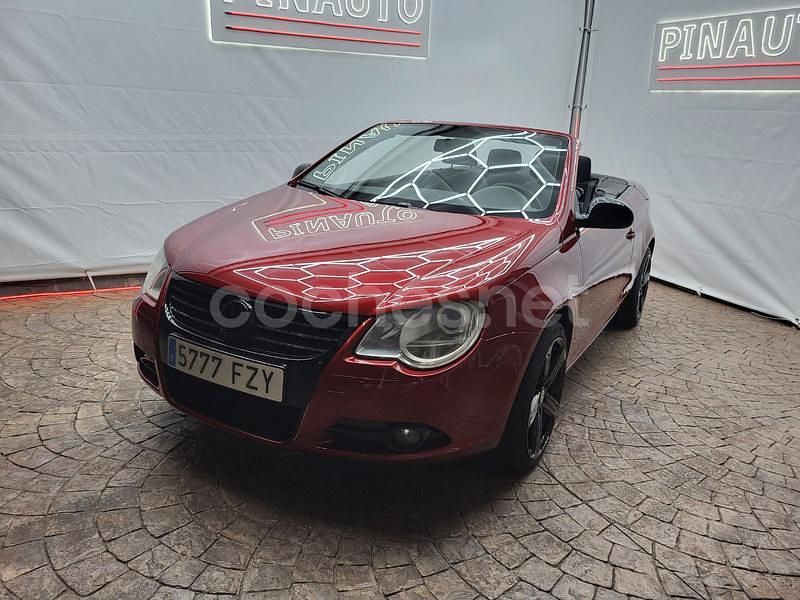 Rojo Usado 2008 VW Eos Descapotable | 7000 € (Precio justo) - Imagen 1/4