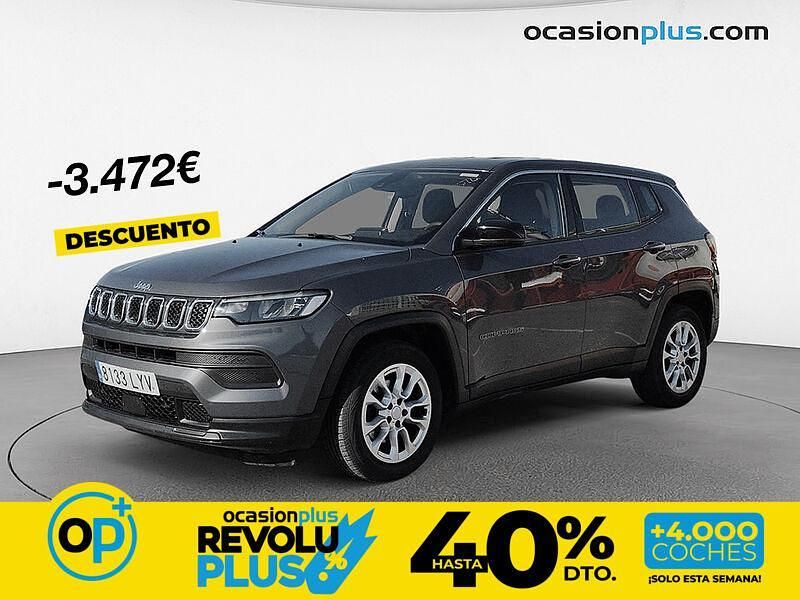 Usado Jeep Compass Longitude 130 CV (95 kW) 2022 Gris SUV