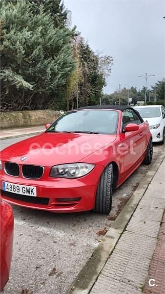 Rojo Usado 2009 BMW 120 Cabriolet Descapotable | 8350 € (Precio justo) - Imagen 1/4