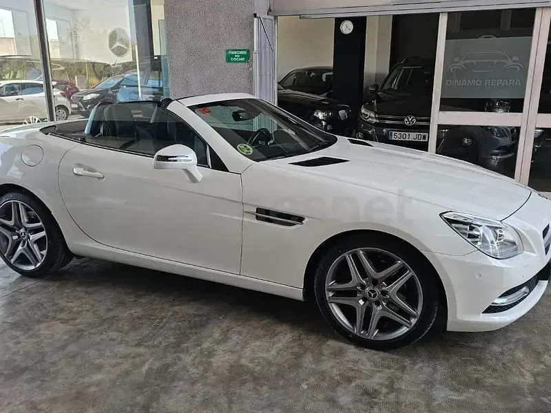 Usado Mercedes SLK250 204 CV (150 kW) 2014 Blanco Descapotable