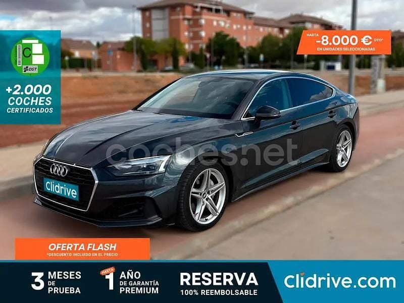 Gris / plata Usado 2021 Audi A5 Sportback Advanced Plus Utilitario | 30.890 € (Precio justo) - Imagen 1/3