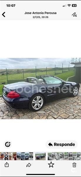 Azul Usado 2007 Mercedes SL350 Descapotable | 23.900 € (Super precio) - Imagen 1/3