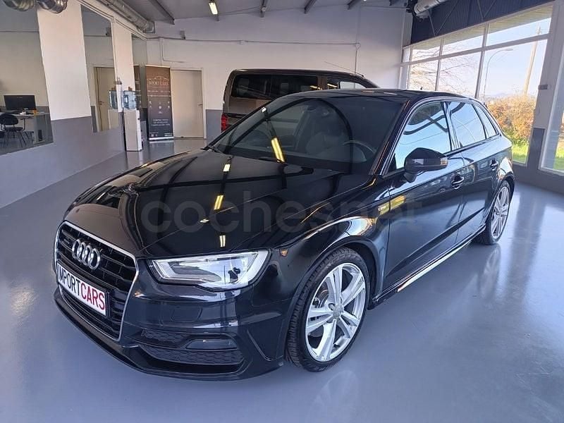 Usado Audi A3 S-Line 150 CV (110 kW) 2014 Negro Berlina