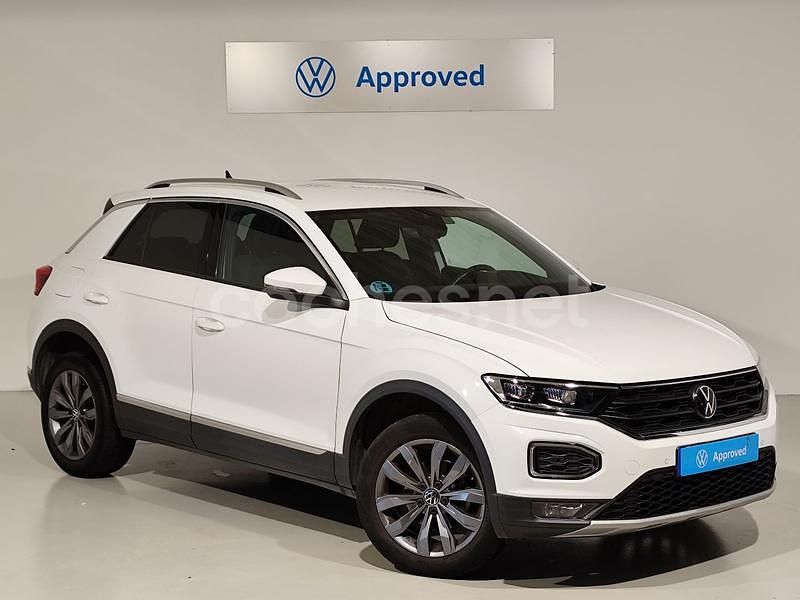 Blanco Usado 2021 VW T-Roc Sportline SUV | 25.500 € (Precio justo) - Imagen 1/4