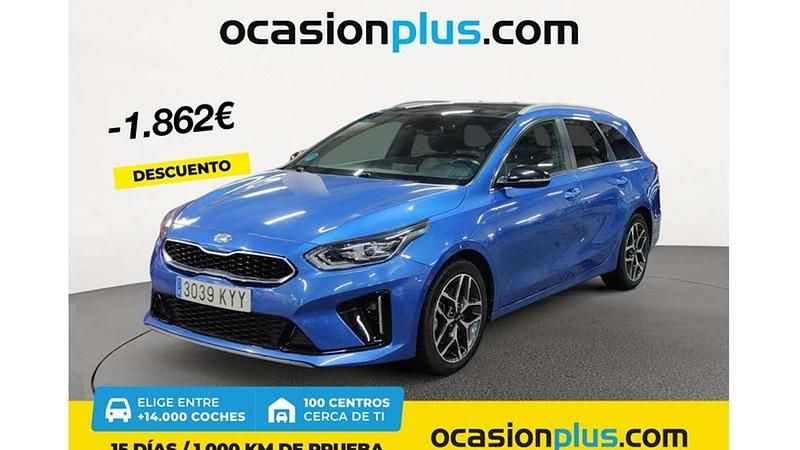 Azul Usado 2019 Kia Ceed GT GT-Line Familiar | 18.628 € (Precio justo) - Imagen 1/4