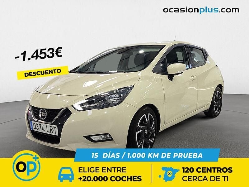 Usado Nissan Micra Acenta 92 CV (67 kW) 2021 Beige Utilitario