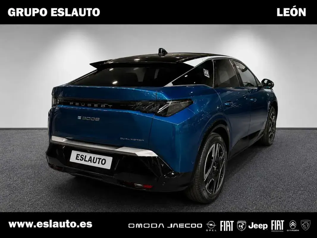 Nouvelle Peugeot e-3008 Dual Motor 239 kW (325 ch) 2025 Bleue SUV
