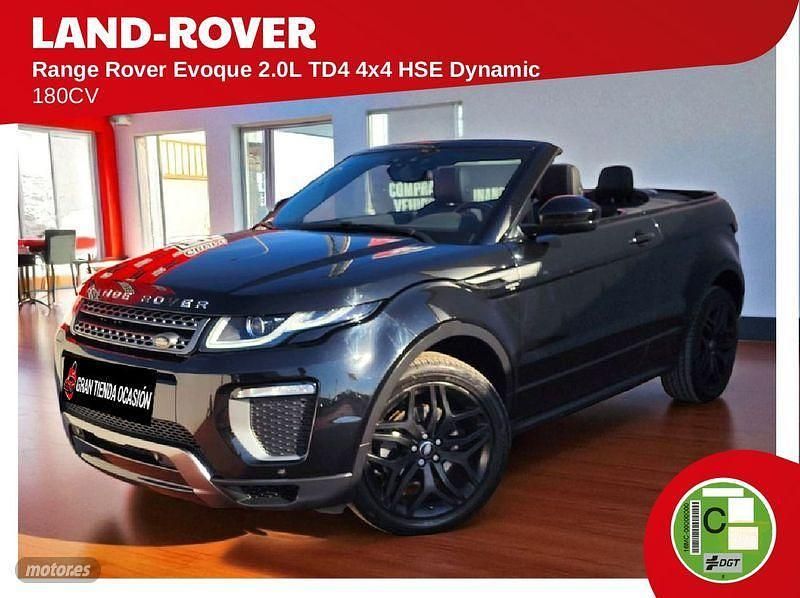 Negro Usado 2016 Land Rover Range Rover evoque HSE Dynamic Descapotable | 31.980 € - Imagen 1/4