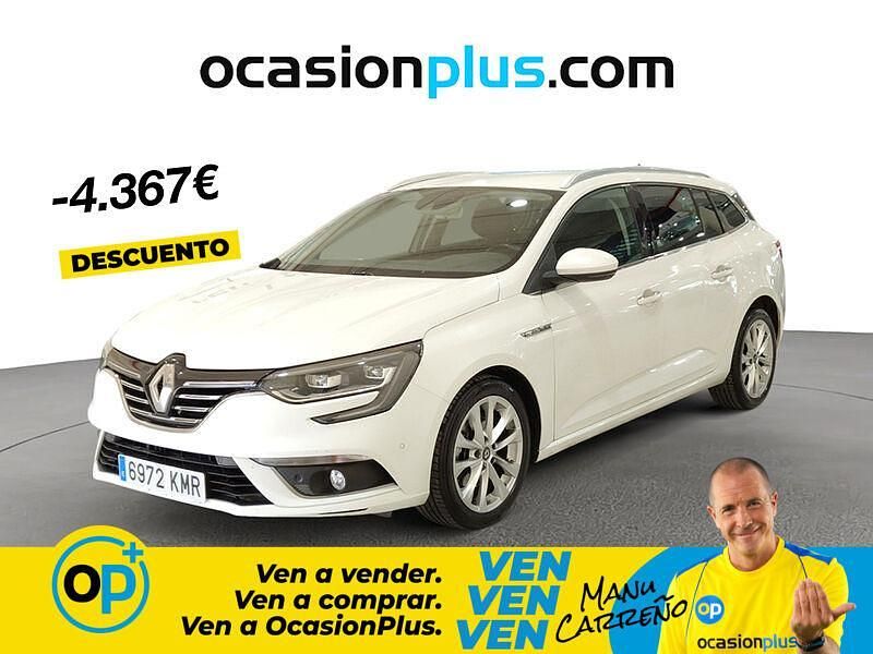 Usado Renault Mégane GrandTour Zen 130 CV (95 kW) 2018 Blanco Familiar
