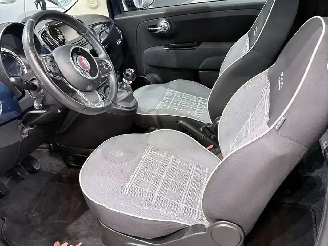 Usado Fiat 500 69 CV (50 kW) 2018 Azul Berlina