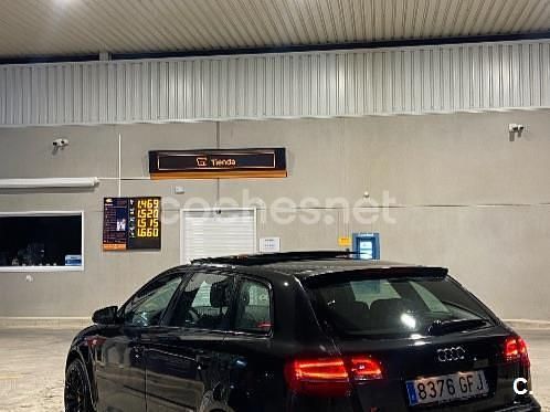 Negro Usado 2008 Audi A3 Sportback Ambiente Berlina | 5500 € (Precio justo) - Imagen 1/4