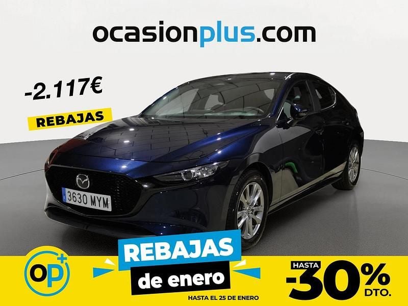 Azul Usado 2025 Mazda 3 Prime-Line Berlina | 22.990 € (Precio justo) - Imagen 1/4