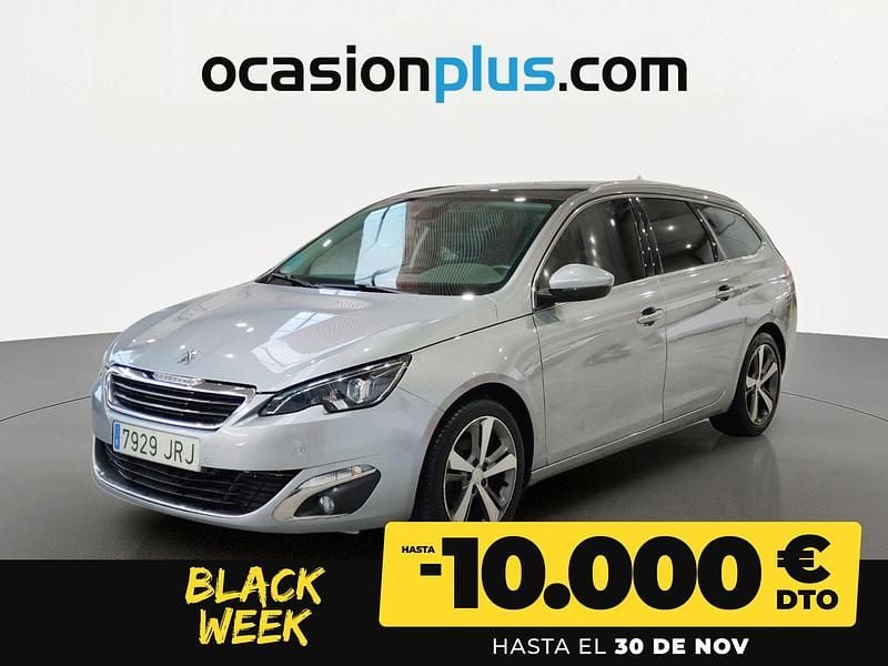 Gris Usado 2016 Peugeot 308 Allure Familiar | 9550 € (Precio justo) - Imagen 1/4