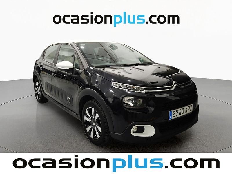 Usado Citroën C3 Feel 82 CV (60 kW) 2018 Negro Utilitario