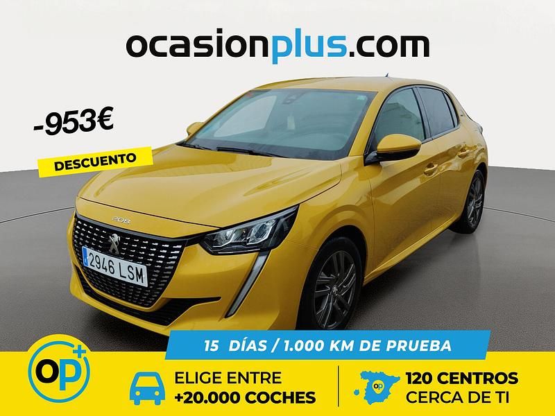 Amarillo Usado 2021 Peugeot 208 Style Utilitario | 10.490 € - Imagen 1/4