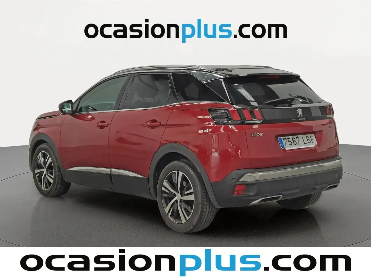 Usado Peugeot 3008 GT-line 131 CV (96 kW) 2019 Rojo SUV
