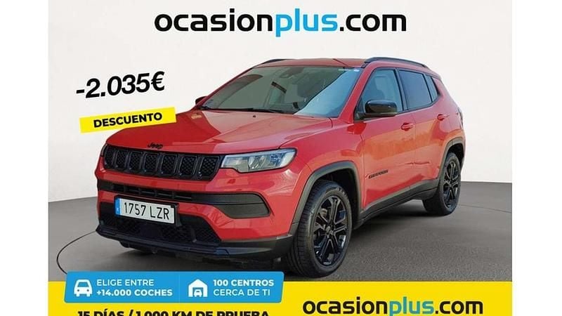 Rojo Usado 2022 Jeep Compass Night Eagle SUV | 20.355 € (Un poco caro) - Imagen 1/4