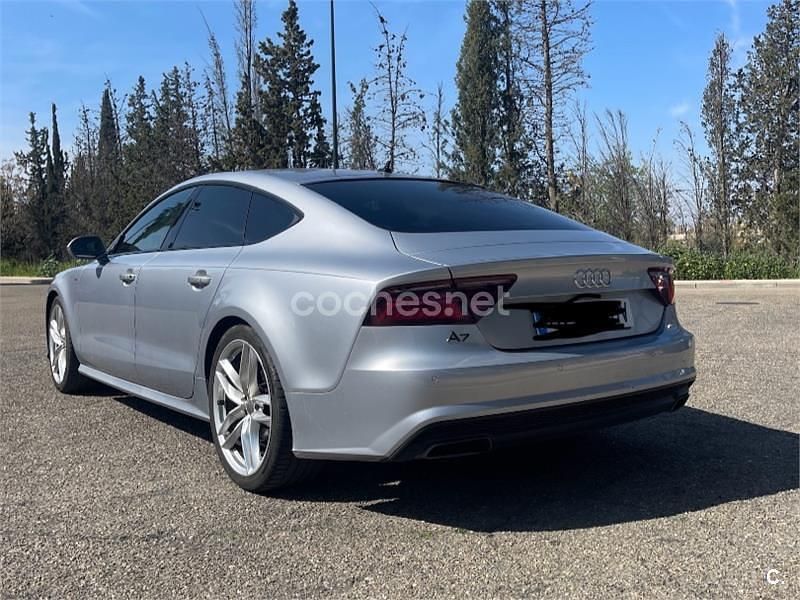 Usado Audi A7 Sportback S-Line 252 CV (185 kW) 2017 Gris / plata Utilitario