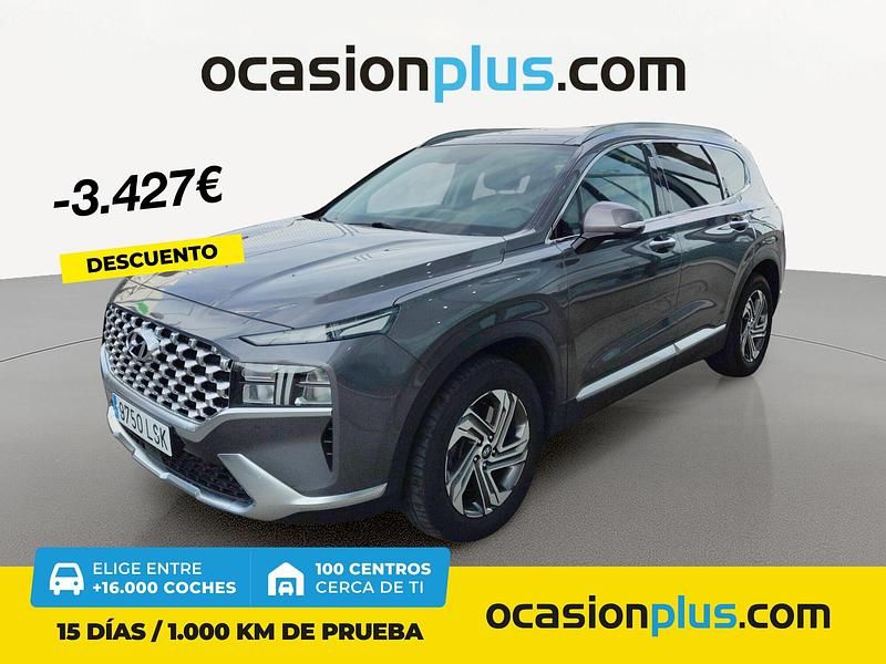 Gris Usado 2021 Hyundai Santa Fe SUV | 37.700 € (Caro) - Imagen 1/4