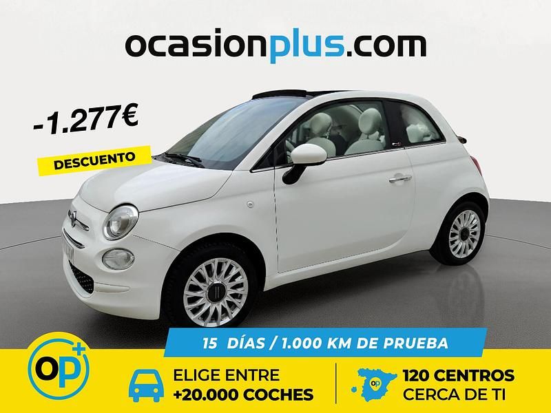 Usado Fiat 500 Lounge 69 CV (50 kW) 2019 Blanco Descapotable