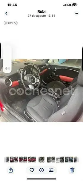 Usado Mini ONE 90 CV (66 kW) 2008 Rojo Utilitario
