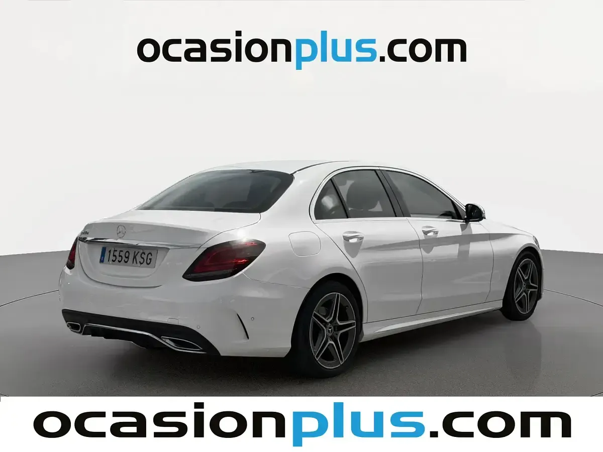 Usado Mercedes C200 150 CV (110 kW) 2018 Blanco Berlina