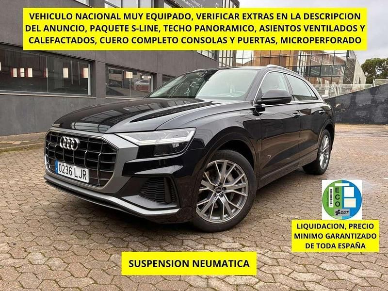 Usado Audi Q8 S-Line 286 CV (210 kW) 2020 Negro SUV