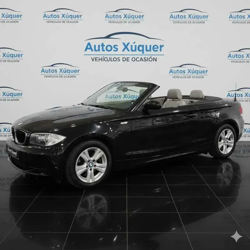 Usado BMW 120 Cabriolet 177 CV (130 kW) 2009 Negro Descapotable