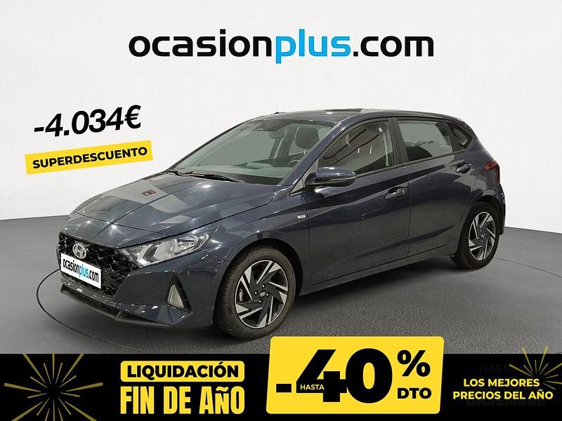 Gris Usado 2022 Hyundai i20 | 13.450 € (Precio justo) - Imagen 1/4