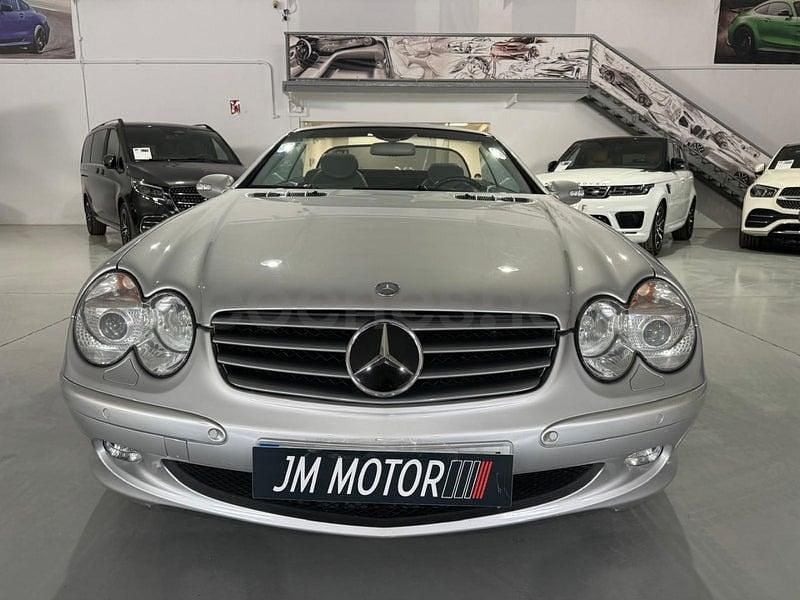 Usado Mercedes SL500 306 CV (225 kW) 2003 Gris / plata Descapotable