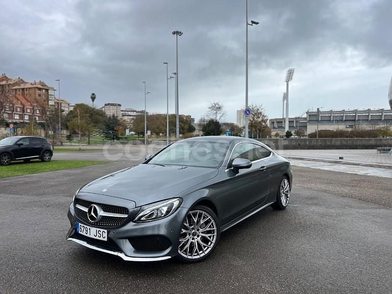 Gris / plata Usado 2016 Mercedes C220 AMG line Coupe | 20.500 € (Buen precio) - Imagen 1/4