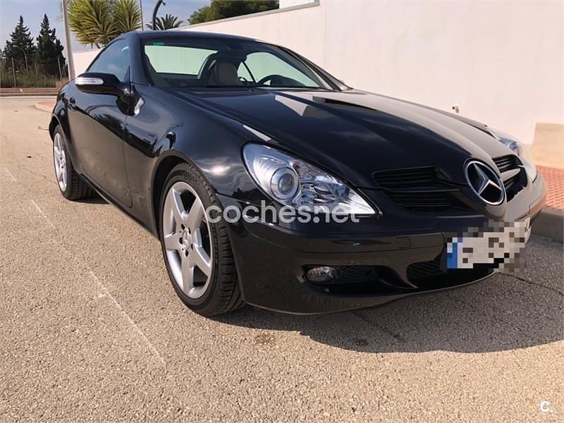 Negro Usado 2005 Mercedes SLK280 Descapotable | 13.700 € (Un poco caro) - Imagen 1/4
