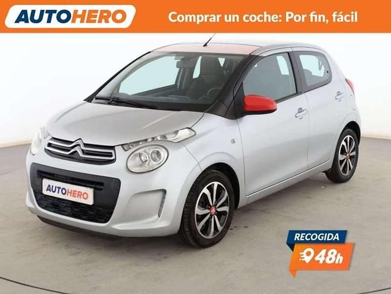 Usado Citroën C1 Feel 82 CV (60 kW) 2017 Plateado Utilitario