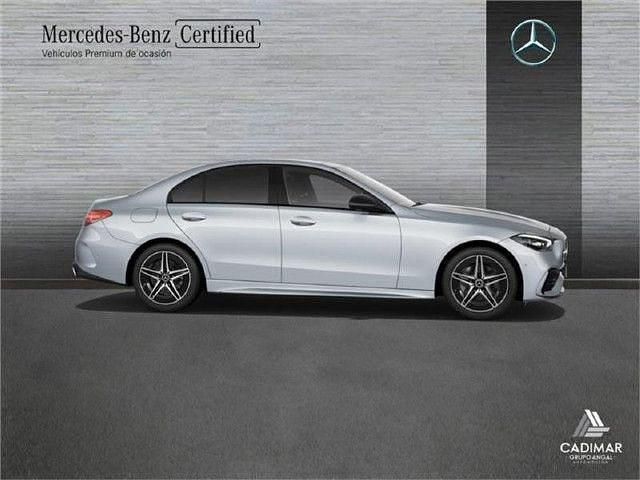 Usado Mercedes C220 AMG line 200 CV (147 kW) 2023 Plata hightech