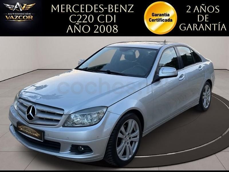 Usado Mercedes C220 Avantgarde 170 CV (125 kW) 2008 Gris / plata Berlina