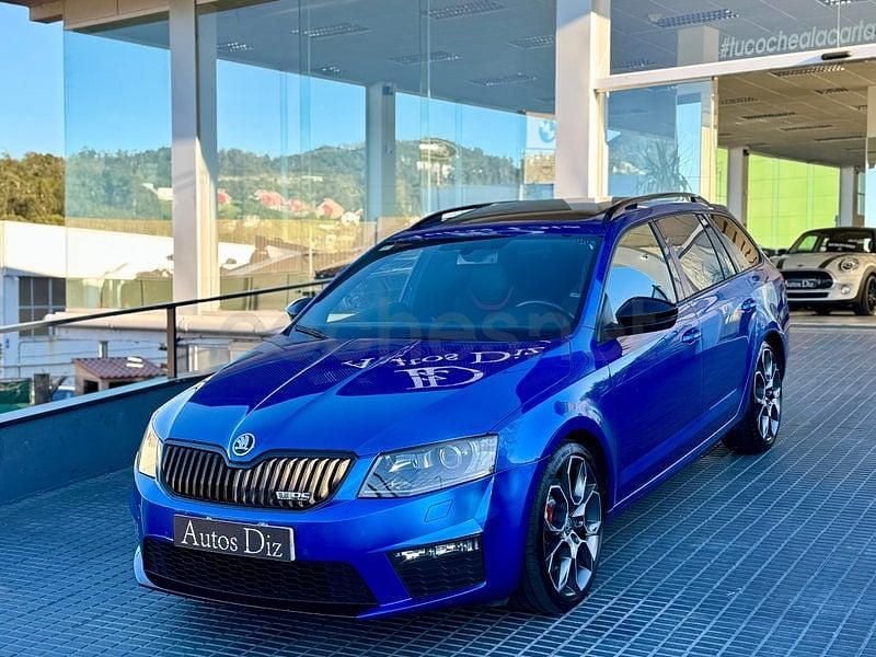 Usado Skoda Octavia RS 220 CV (161 kW) 2016 Azul Utilitario