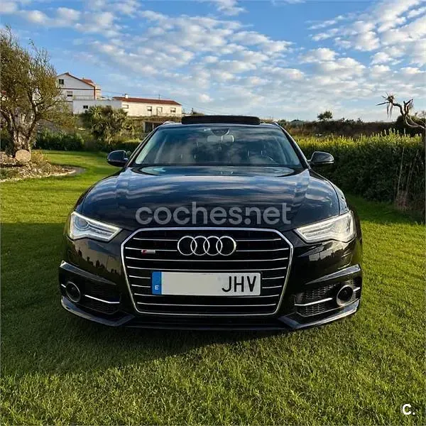 Usado Audi A6 S-Line 190 CV (139 kW) 2015 Negro Familiar