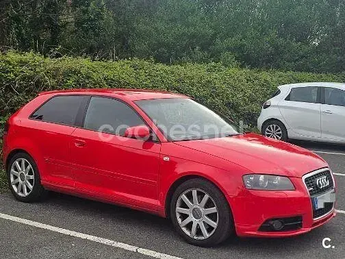 Usado Audi A3 S-Line 140 CV (102 kW) 2008 Rojo Utilitario