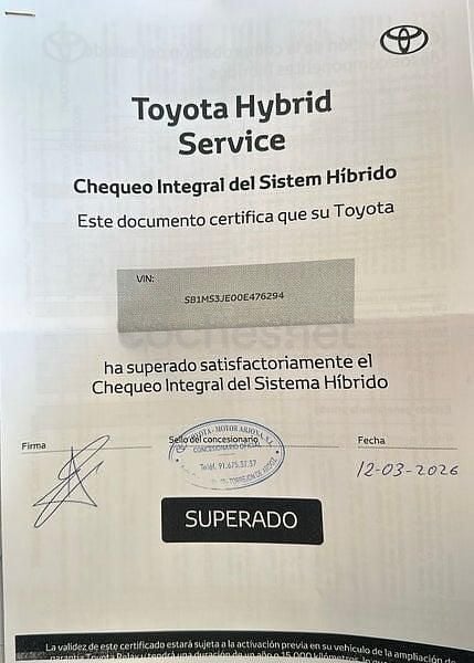 Usado Toyota Auris Hybrid Active 136 CV (100 kW) 2019 Blanco Berlina