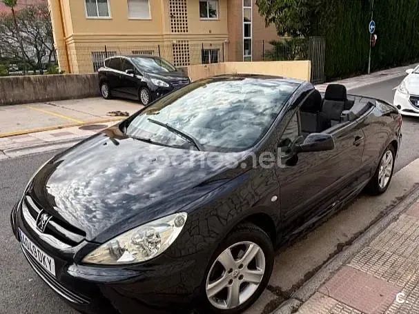 Usado Peugeot 307 CC 110 CV (80 kW) 2005 Negro Descapotable