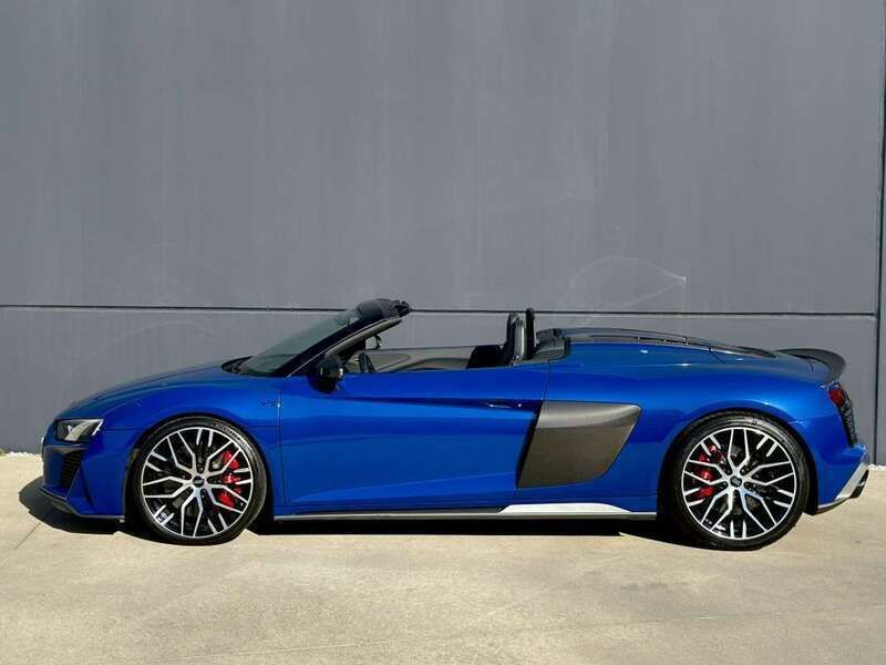 Usado Audi R8 Spyder Performance 620 CV (456 kW) 2019 Azul Descapotable