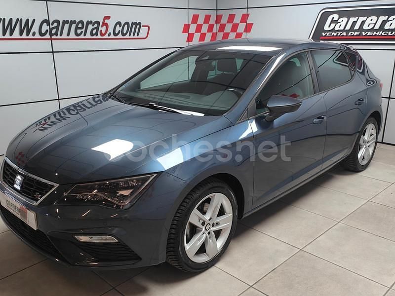 Usado Seat Leon FR 130 CV (95 kW) 2018 Azul Berlina