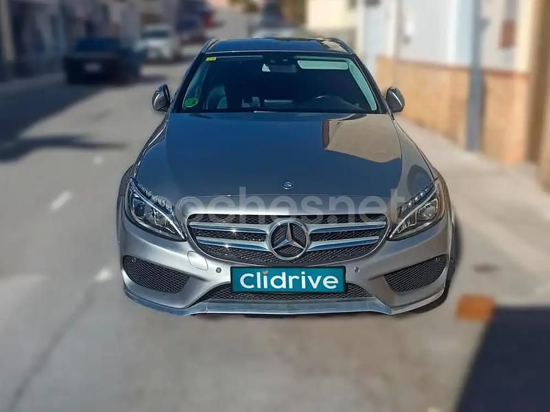 Usado Mercedes C220 AMG line 170 CV (125 kW) 2016 Gris / plata Familiar