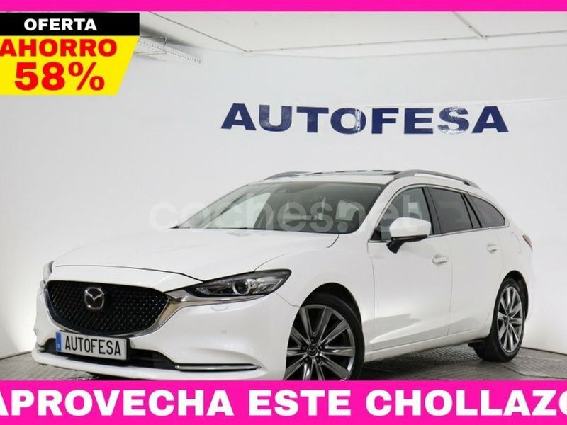 Blanco Usado 2018 Mazda 6 Signature Familiar | 18.450 € (Precio justo) - Imagen 1/4