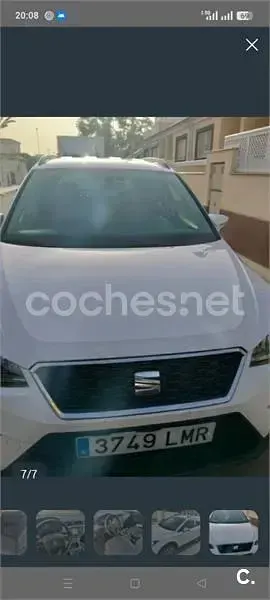 Usado Seat Arona Ecomotive 95 CV (69 kW) 2021 Blanco SUV
