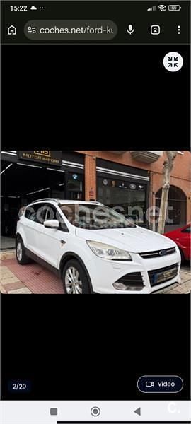 Usado Ford Kuga Titanium 140 CV (102 kW) 2013 Blanco SUV