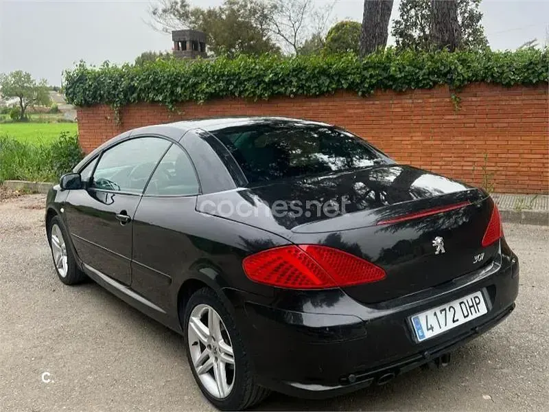 Usado Peugeot 307 CC 110 CV (80 kW) 2005 Negro Descapotable