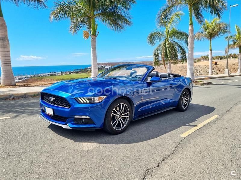 Azul Usado 2017 Ford Mustang Convertible Descapotable | 36.200 € (Caro) - Imagen 1/4