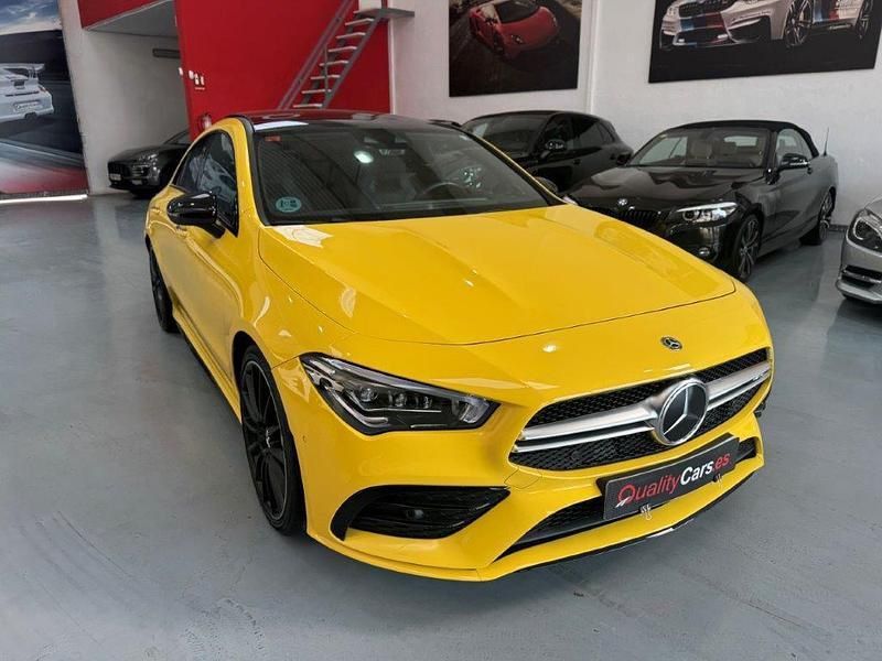 Usado Mercedes CLA35 AMG AMG 306 CV (225 kW) 2020 Amarillo Berlina